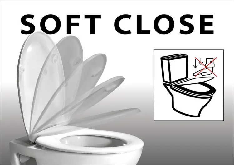 PORTO deska WC, SLIM, Soft Close, Easy Take, biała PZS102V grafika