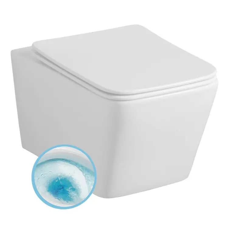 PORTO WC wiszące, Vortex Rimless, 35,5x52 cm, biały PZ102V
