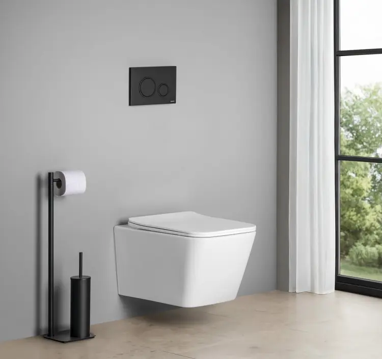 PORTO WC wiszące, Vortex Rimless, 35,5x52 cm, biały PZ102V aranżacja