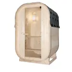 LINDHOLM  Sauna zewnętrzna ogrodowa 1- 2 osobowa sucha Fińska w kształcie beczki świerk F60120