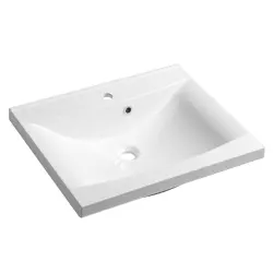 LUCIOLA  umywalka kompozytowa 60x48cm, biała, 50062
