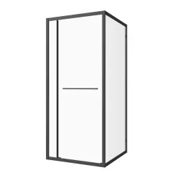 Kabina prysznicowa narożna kwadratowa 80x80x200 cm czarny SLD80B