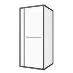 Kabina prysznicowa narożna kwadratowa 90x90x200 cm czarny SLD90B 