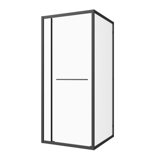 Kabina prysznicowa narożna kwadratowa 90x90x200 cm czarny SLD90B