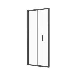 Drzwi prysznicowe składane 80x200 cm czarny SLF80B