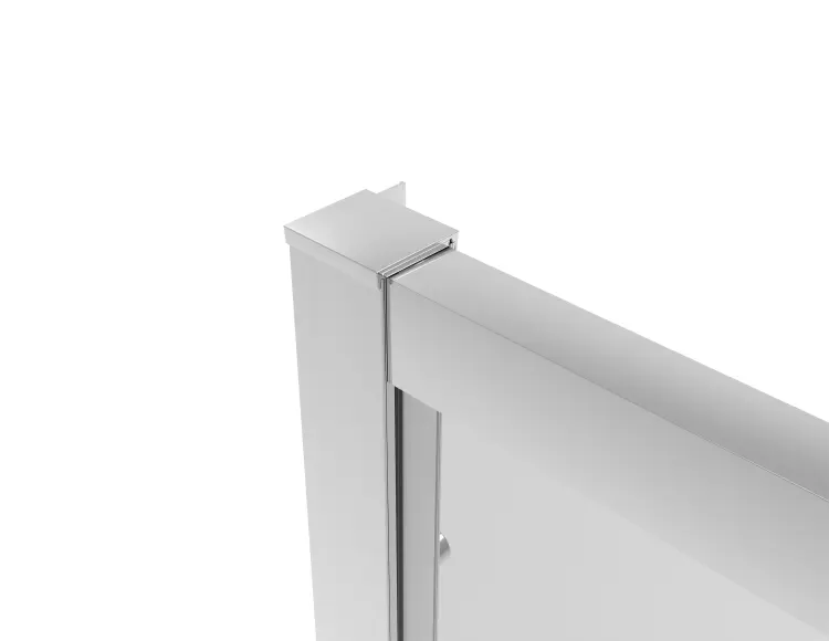 Drzwi prysznicowe przesuwne 100x200 cm chrom SLS100 profil