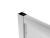 Drzwi prysznicowe przesuwne 100x200 cm chrom SLS100 profil otwarty