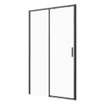 Drzwi prysznicowe przesuwne 120x200 cm czarny SLS120B