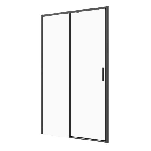 Drzwi prysznicowe przesuwne 140x200 cm czarny SLS140B
