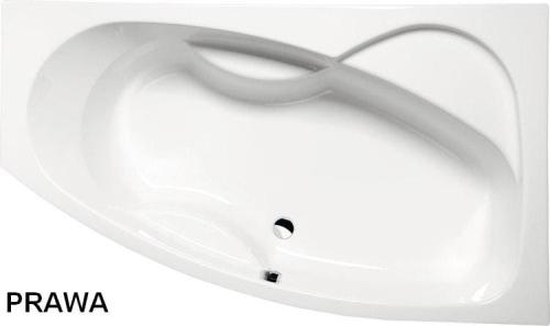 MAMBA Wanna akrylowa asymetryczna 160x95 cm (prawa) 28111