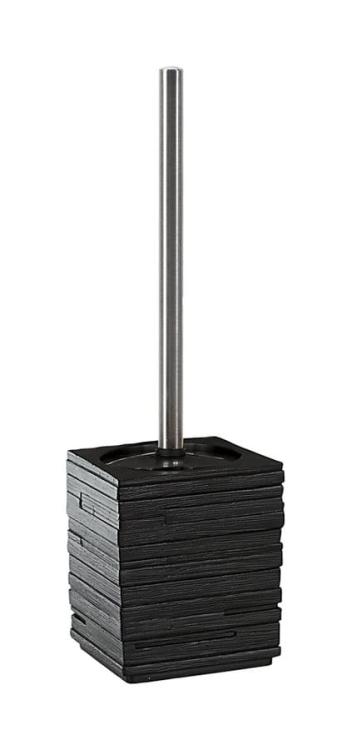 QUADROTTO Szczotka WC stojąca, czarna QU3314
