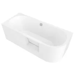 PORTAS L asymetryczna wanna z drzwiami, 180x75x60cm, biały 75551