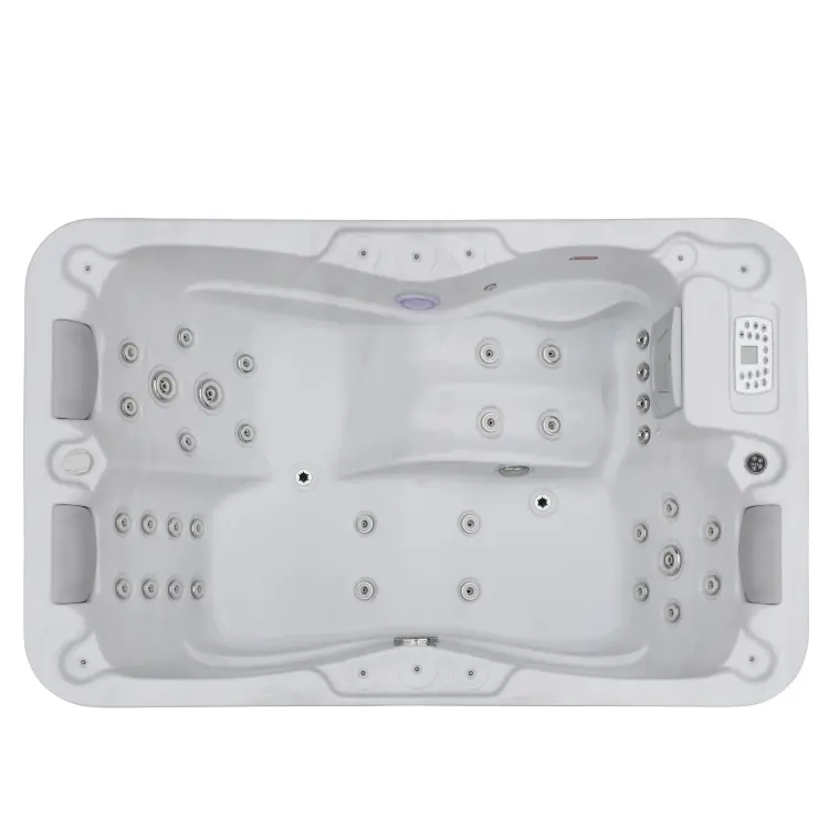 Basen ogrodowy zewnętrzny 3 osobowy JACUZZI - MODENA, ze schodkami i pokrywą biały SPA08