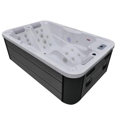 Basen ogrodowy zewnętrzny 3 osobowy JACUZZI - MODENA, ze schodkami i pokrywą biały SPA08