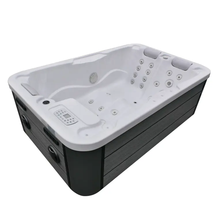 Basen ogrodowy zewnętrzny 3 osobowy JACUZZI - MODENA, ze schodkami i pokrywą biały SPA08