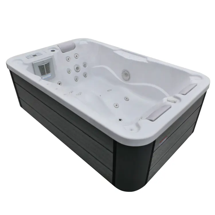 Basen ogrodowy zewnętrzny 3 osobowy JACUZZI - MODENA, ze schodkami i pokrywą biały SPA08