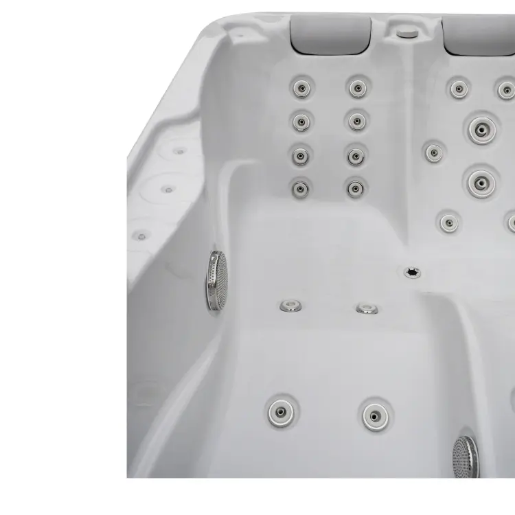 Basen ogrodowy zewnętrzny 3 osobowy JACUZZI - MODENA, ze schodkami i pokrywą biały SPA08