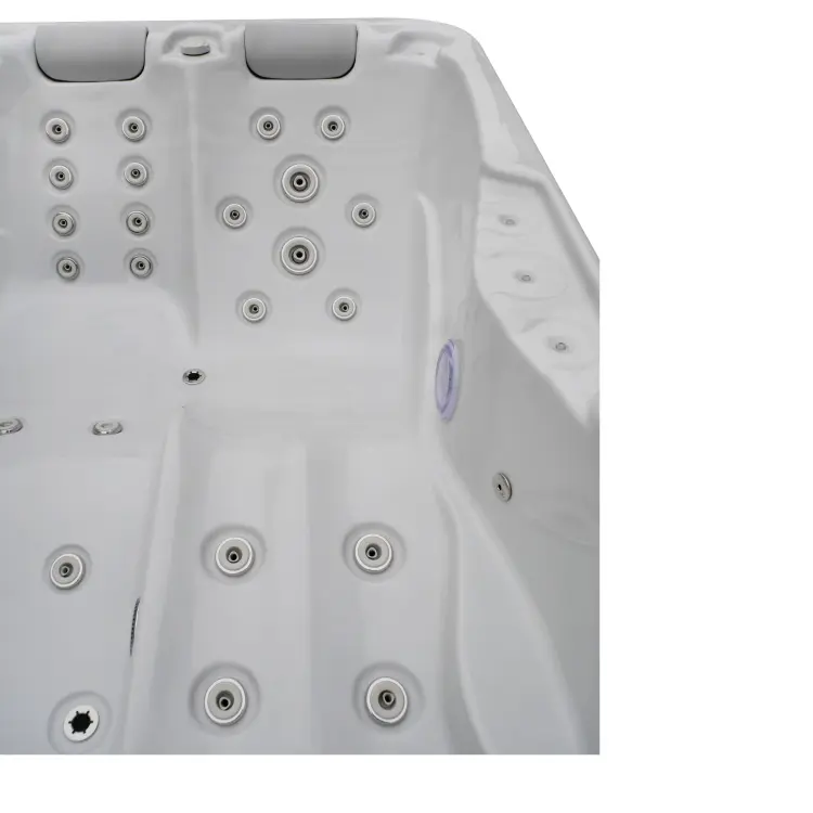 Basen ogrodowy zewnętrzny 3 osobowy JACUZZI - MODENA, ze schodkami i pokrywą biały SPA08