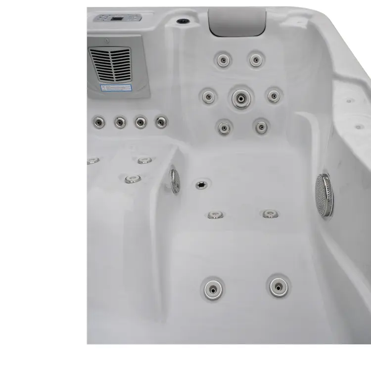 Basen ogrodowy zewnętrzny 3 osobowy JACUZZI - MODENA, ze schodkami i pokrywą biały SPA08