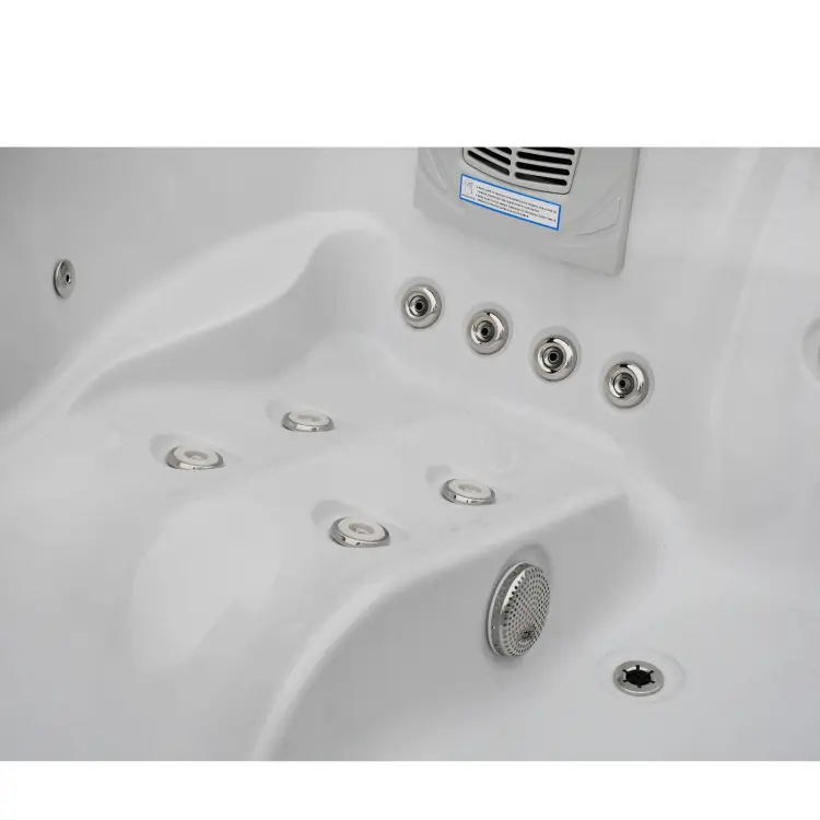 Basen ogrodowy zewnętrzny 3 osobowy JACUZZI - MODENA, ze schodkami i pokrywą biały SPA08