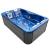 Basen ogrodowy zewnętrzny 3 osobowy JACUZZI - MODENA, ze schodkami i pokrywą, niebieski SPA09