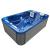 Basen ogrodowy zewnętrzny 3 osobowy JACUZZI - MODENA, ze schodkami i pokrywą, niebieski SPA09