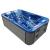 Basen ogrodowy zewnętrzny 3 osobowy JACUZZI - MODENA, ze schodkami i pokrywą, niebieski SPA09