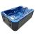 Basen ogrodowy zewnętrzny 3 osobowy JACUZZI - MODENA, ze schodkami i pokrywą, niebieski SPA09
