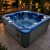 Basen ogrodowy zewnętrzny 6 osobowy SPA JACUZZI - OASIS MAXI, niebieski ze schodkami i pokrywą SPA13
