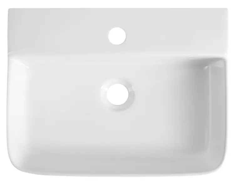 CRISTY umywalka ceramiczna 45x34 cm, biały NP381 z góry