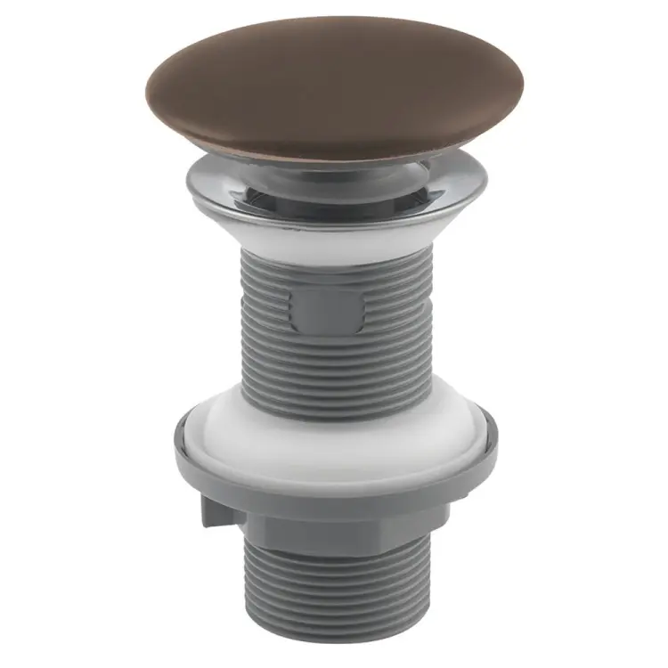 Korek umywalkowy 5/4“ klik-klak, ceramiczny grzybek, wys. 20-70mm, taupe 38TP0164I