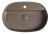 INFINITY OVAL umywalka ceramiczna nablatowa, 60x40 cm, taupe 10NF65060-2H z góry