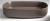 INFINITY OVAL umywalka ceramiczna nablatowa 55x36 cm, taupe 10NF65055-2H bok
