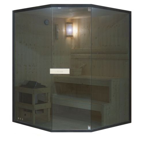 Sauna GLACIER XL + Kabina Infrared dla 2-3 osób 150x150x200 cm FK75200 SANOTECHNIK