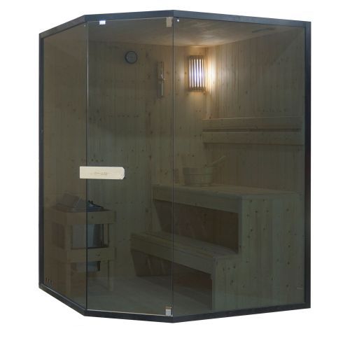 Sauna GLACIER XL + Kabina Infrared dla 2-3 osób 150x150x200 cm FK75200 SANOTECHNIK