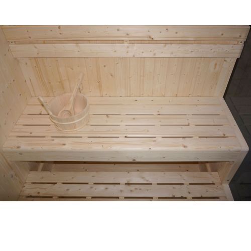 Sauna GLACIER XL + Kabina Infrared dla 2-3 osób 150x150x200 cm FK75200 SANOTECHNIK