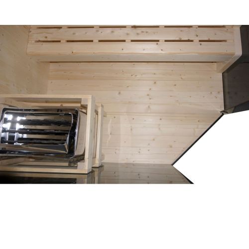 Sauna GLACIER XL + Kabina Infrared dla 2-3 osób 150x150x200 cm FK75200 SANOTECHNIK
