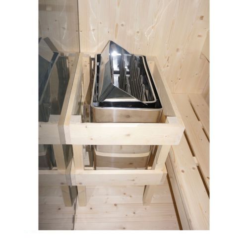 Sauna GLACIER XL + Kabina Infrared dla 2-3 osób 150x150x200 cm FK75200 SANOTECHNIK