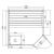 Sauna GLACIER XL + Kabina Infrared dla 2-3 osób 150x150x200 cm FK75200 SANOTECHNIK