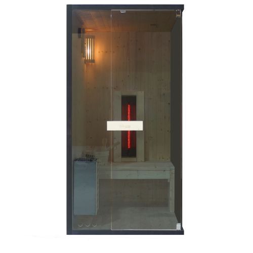 GLACIER S Sauna + Kabina Infrared dla 1 osoby 100x120x200 cm FK75100 SANOTECHNIK