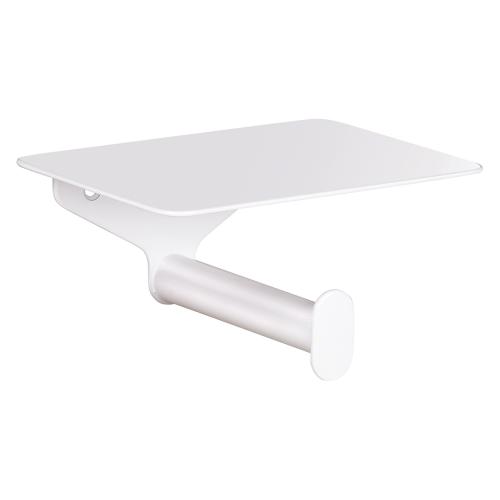 ORGANIC WHITE Wieszak na papier toaletowy z półką 167112154
