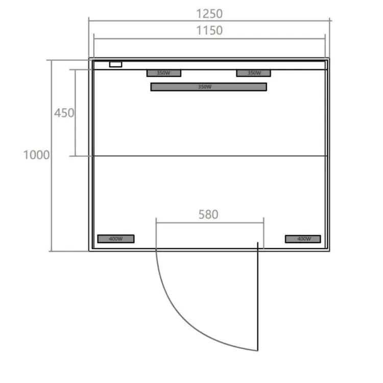 NORDISK 2 Kabina na podczerwień dla 2 osób 125x100x190 cm SANOTECHNIK