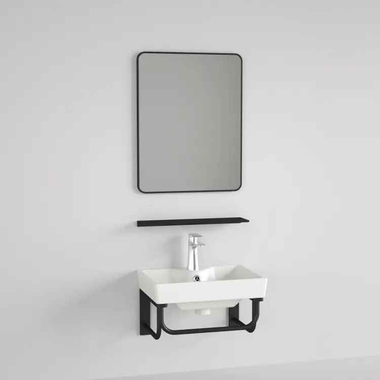 Zestaw umywalkowy DELTA 41 z lustrem i półką D41200 SANOTECHNIK