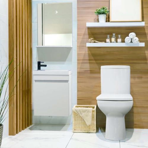 Zestaw mebli łazienkowych NORA WHITE 08396 SANOTECHNIK