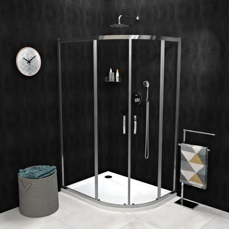 SIGMA SIMPLY kabina prysznicowa półokrągła 1000x800 mm, R550, szkło czyste GS1080
