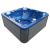 Basen ogrodowy zewnętrzny 5 osobowy JACUZZI - PALMA, z pokrywą i schodkami niebieski marmur SPA15