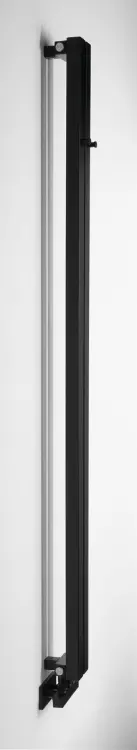 LETIZIA grzejnik łazienkowy 90x1800 mm, czarny mat IR245B bok