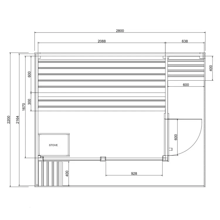 NORA XL Sauna zewnętrzna dla 4-5 osób FA20280 SANOTECHNIK
