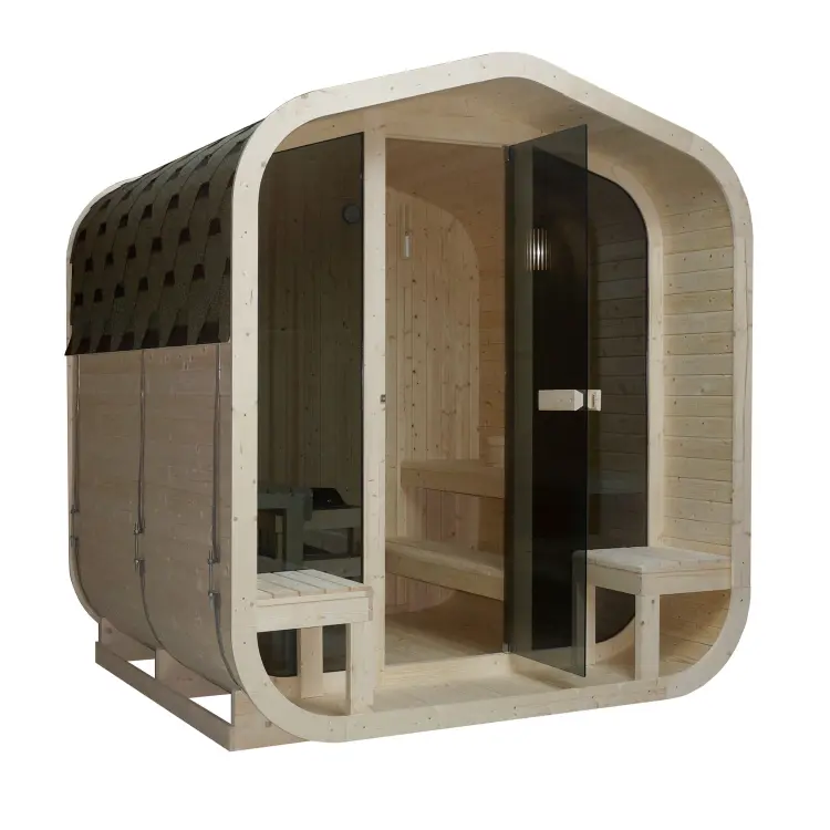 LIETO Sauna zewnętrzna dla 6 osób F60300 SANOTECHNIK