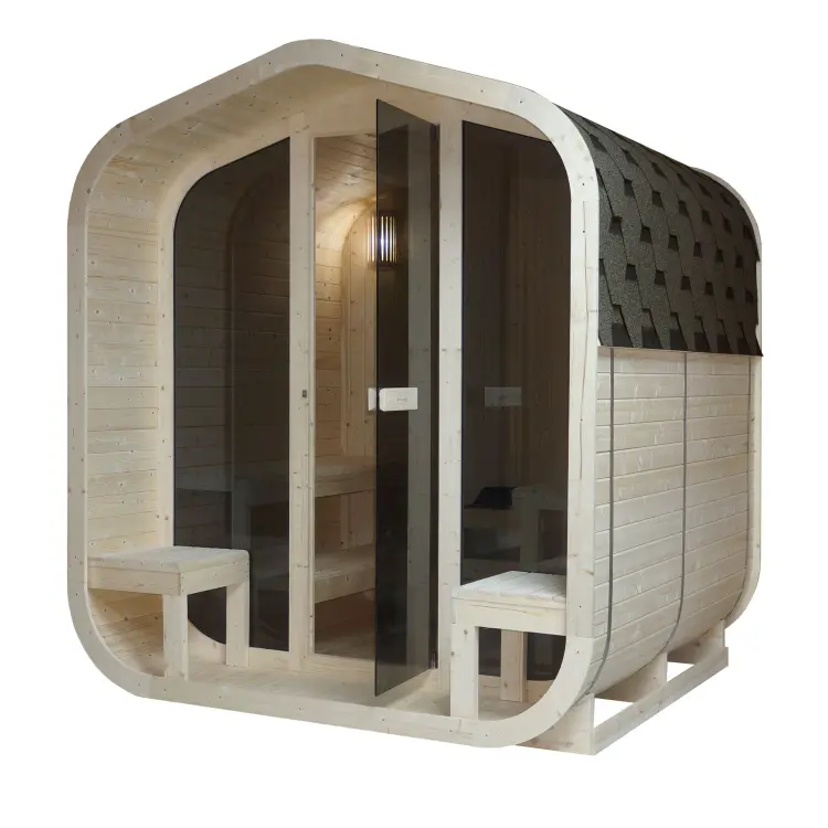 LIETO Sauna zewnętrzna dla 6 osób F60300 SANOTECHNIK